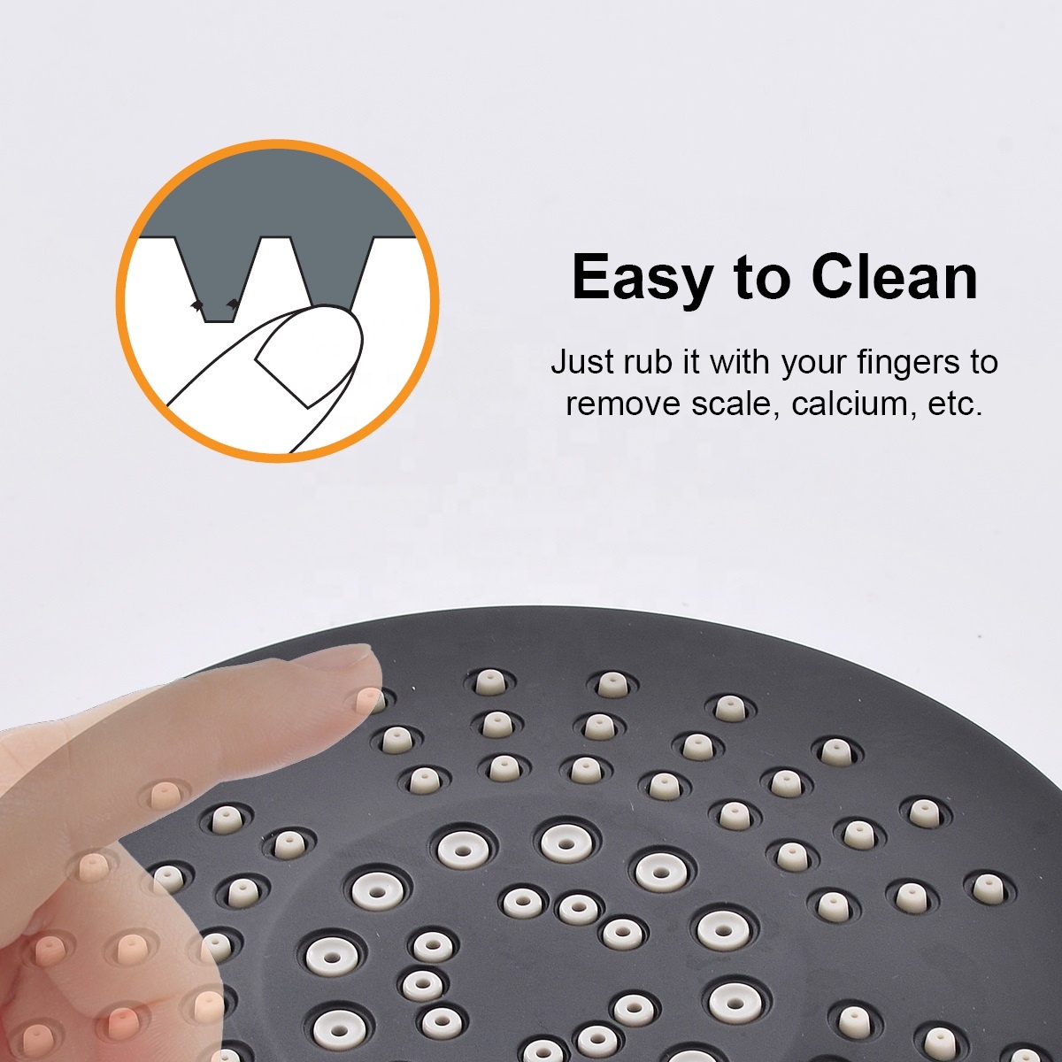 Сделано в Китае Черный смеситель для душа Rain Fall Bath Смеситель для душа скрытый