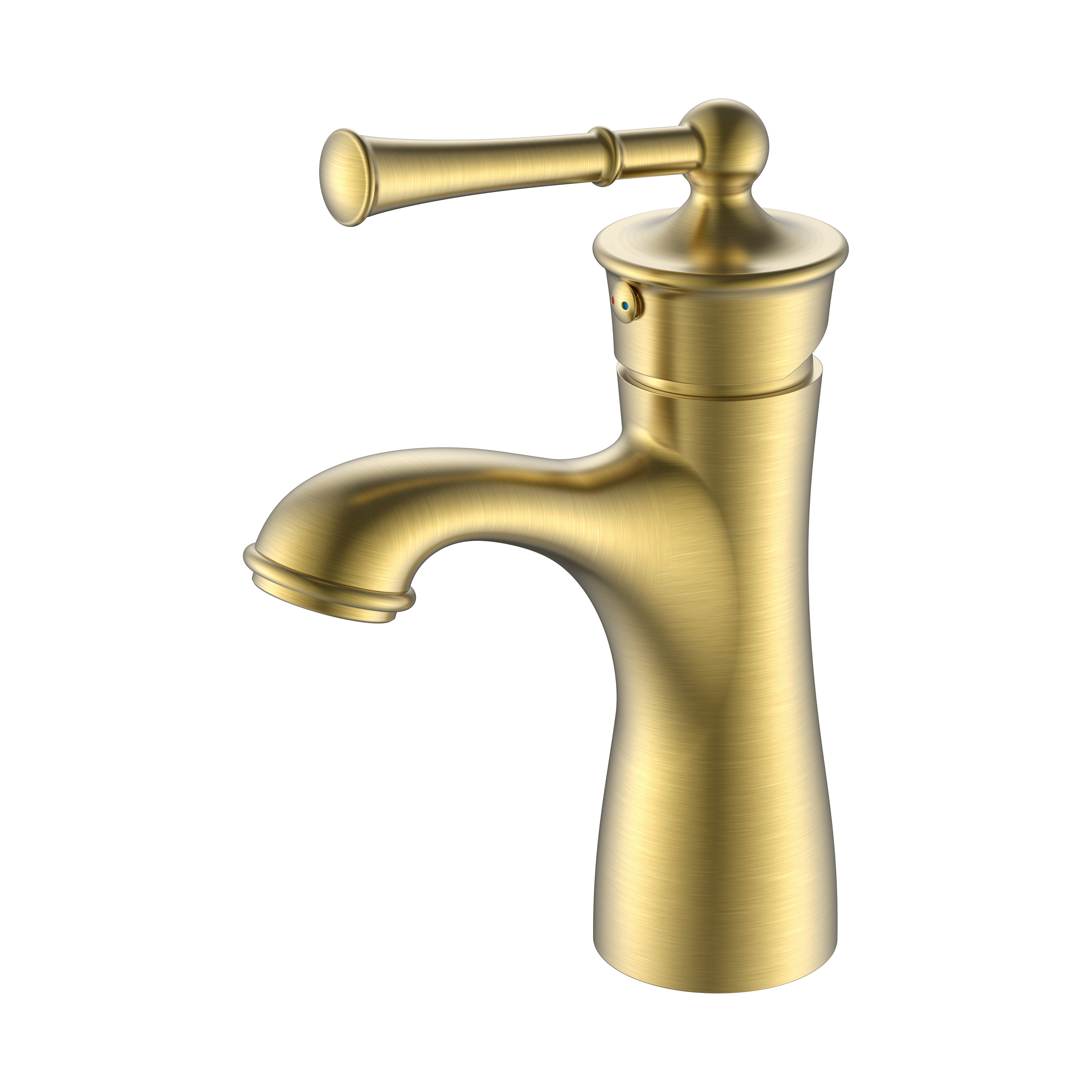 Смеситель для ванной комнаты из старинной латуни Золотой смеситель для раковины ванной комнаты Смесители для ванной комнаты с одним отверстием