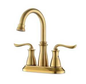 APB135-BTG Матовый золотой смеситель для ванной комнаты Смесители из нержавеющей стали с двойной ручкой Золотой смеситель для раковины