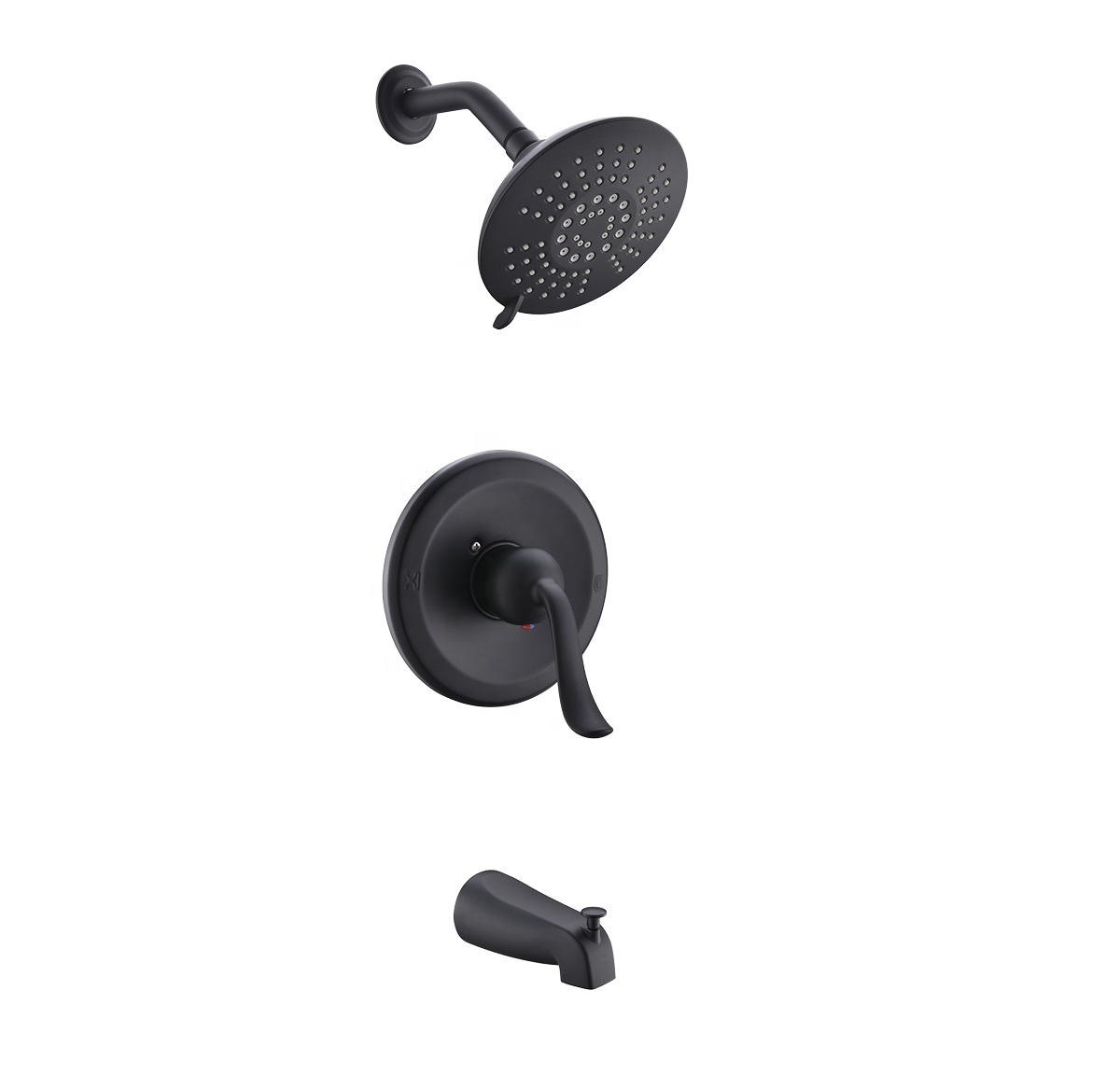 Лучшая цена Hotsale Hotel Home Bath Shower Rain Faucet Set Black Ванная комната Смеситель для душа Set