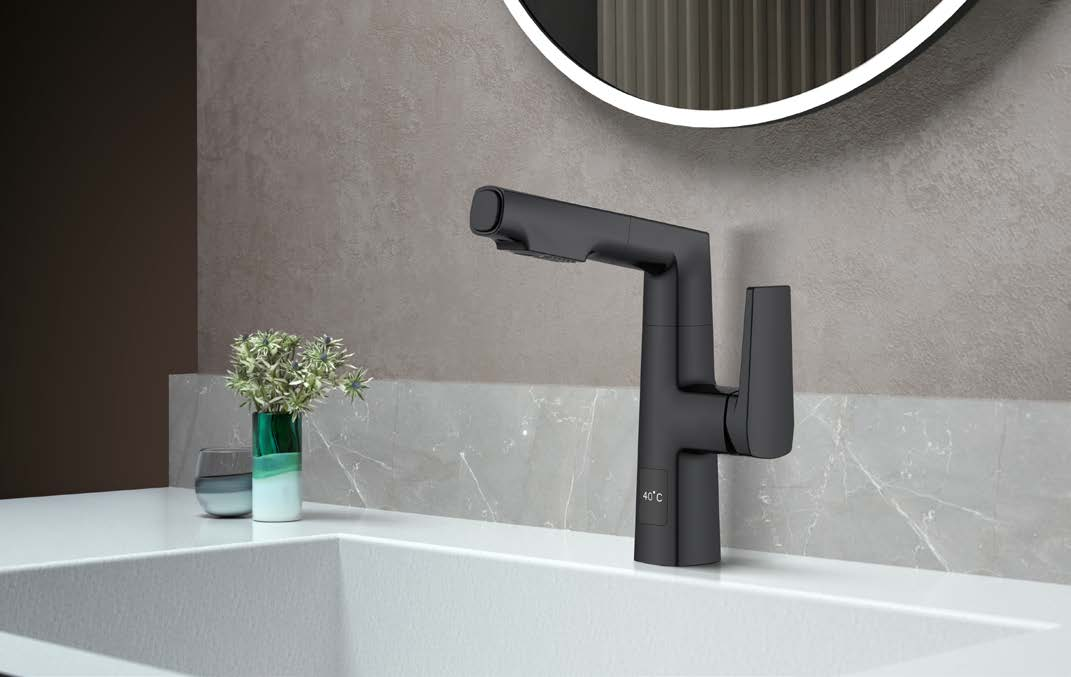 Смеситель для ванной квадратной формы черный из нержавеющей стали выдвижной лучший смеситель для ванной комнаты